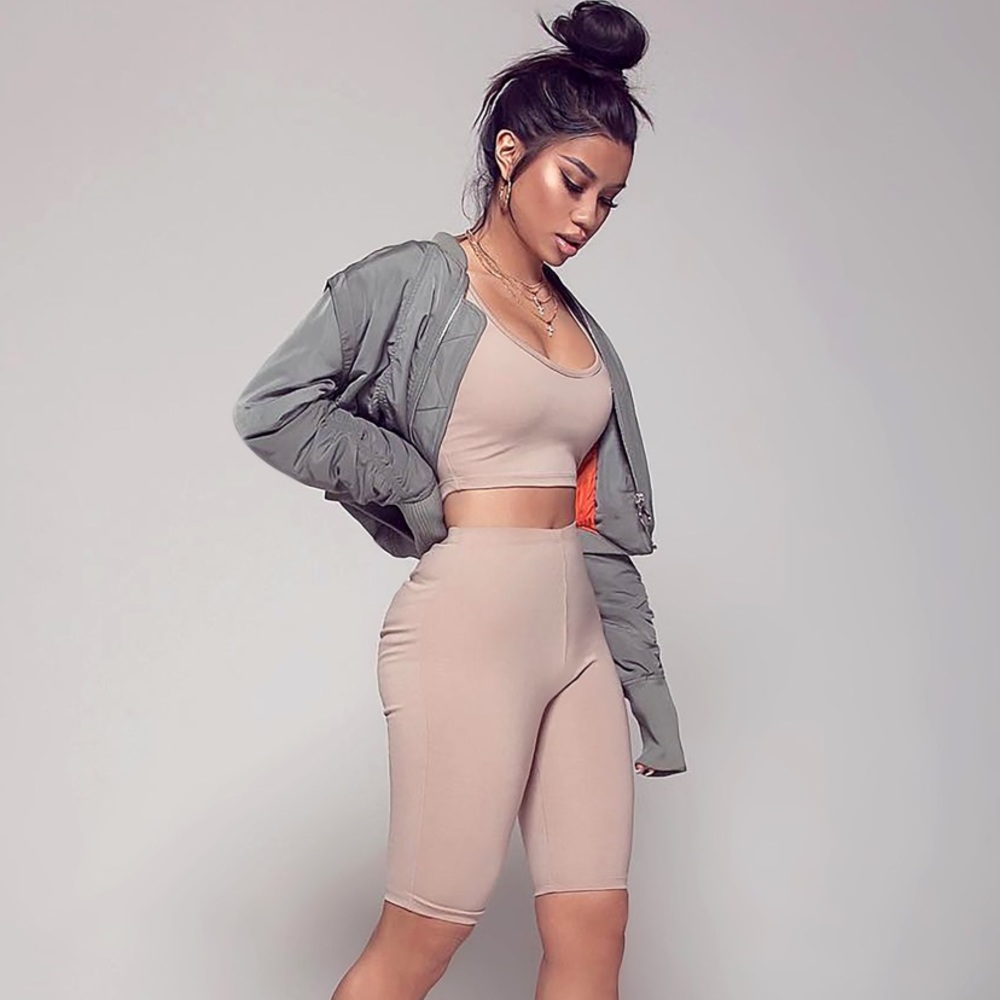 Fashion nova biker set